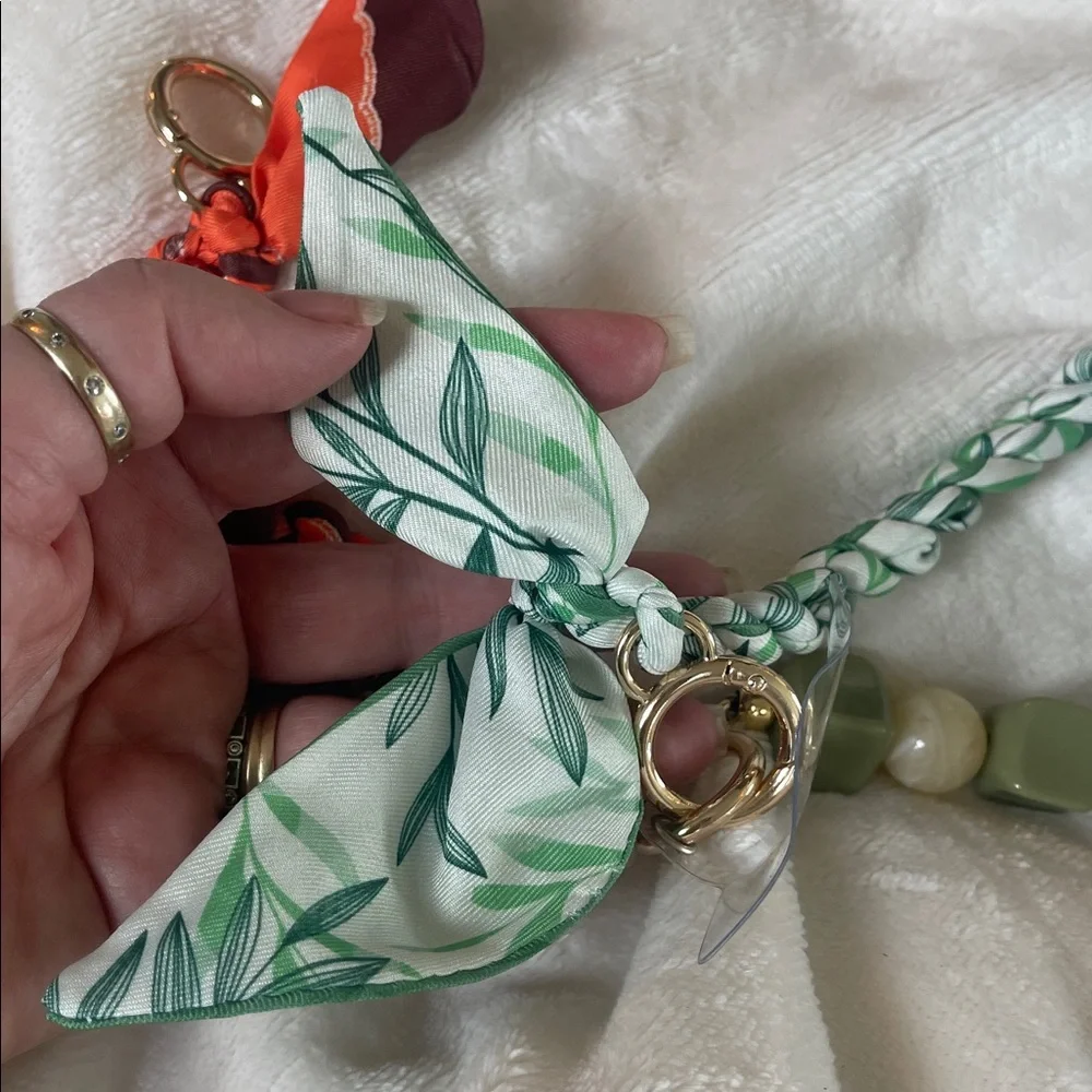Phone charm bag extender wristlet hook scarf choose one new